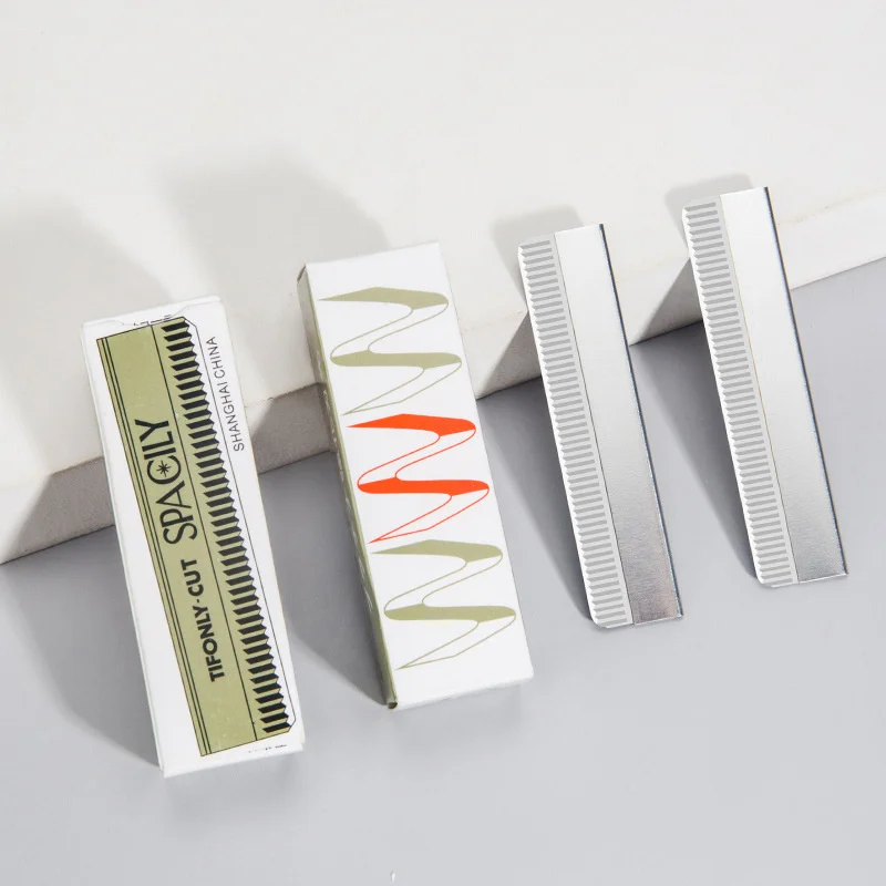 Eyebrow razor set 10/100 Pcs makeup artist special stainless steel eyebrow razor blade disposable eyebrow trimmer embroidery ripple blade
