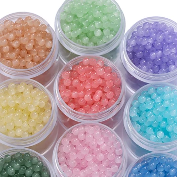 Colored Glass Jade Beads 1
