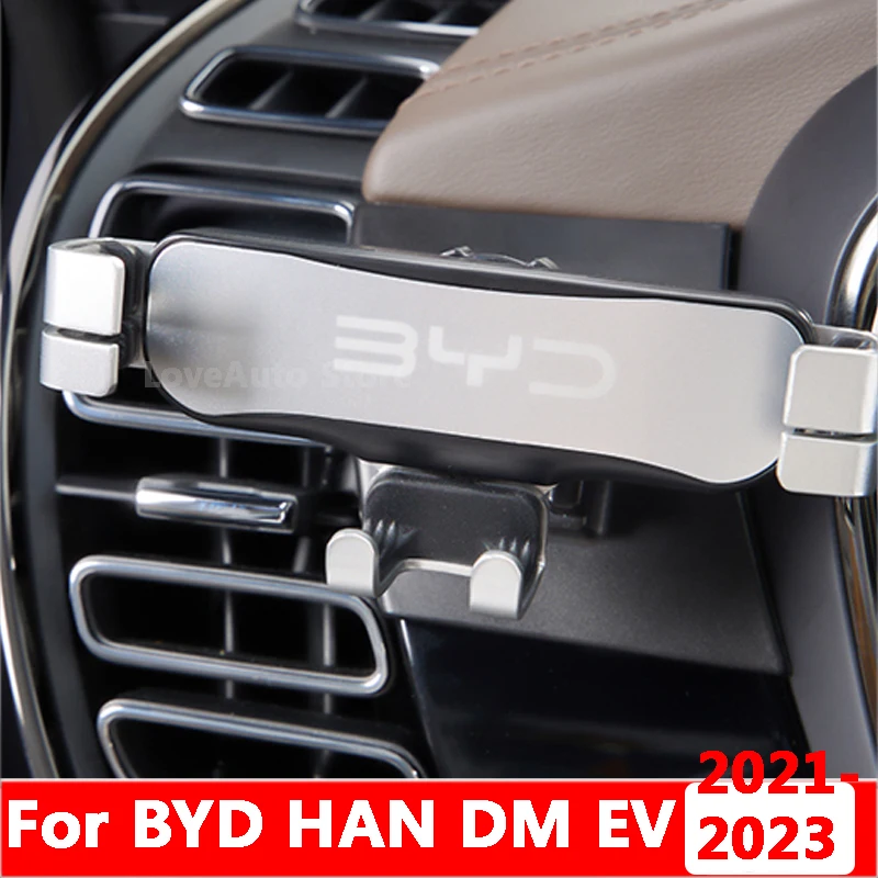 

For BYD HAN DM EV 2021 2022 2023 Car Mobile Phone Navigation Bracket Sucker Snap Fixed Support Clip Shockproof Accessorie