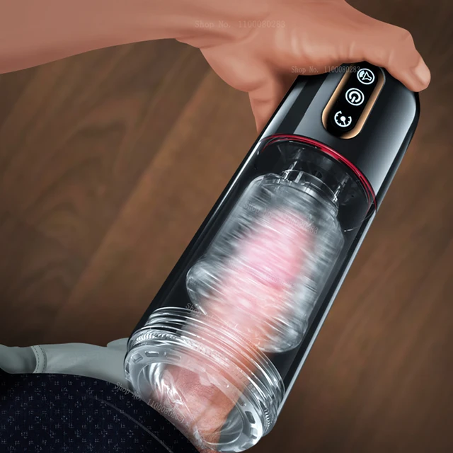 Männlichen Automatische Saugen Teleskop Rotierenden Masturbator Tasse Für Männer Blowjob Sex Maschine Realen Vaginalen Saug Tasche Spielzeug Erwachsene 18 1