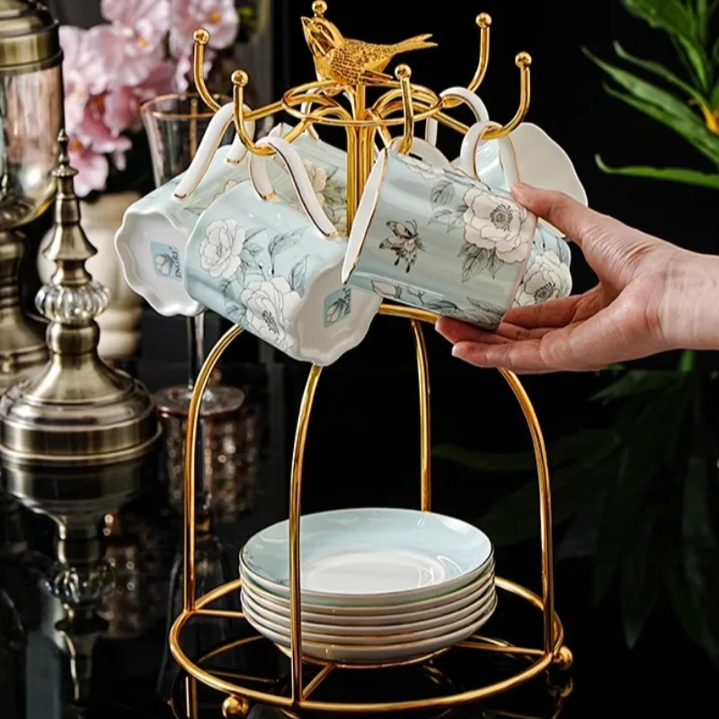 고품질 독창적인 세라믹 커피잔 커피 세트 도자기 차 세트 접시 텀블러 타니아 세라믹 식기류 유리 제품