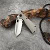 Strider folding knife D2 steel blade high-end TC4 titanium handle Outdoor Camping Hiking survival EDC Tool Men's gift 3