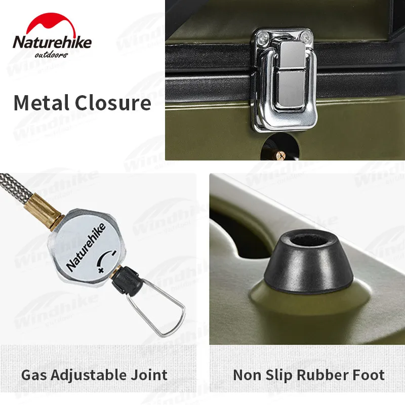 Naturehike ダブルバーナー電子点火クッカー ダブルファイア折りたたみ