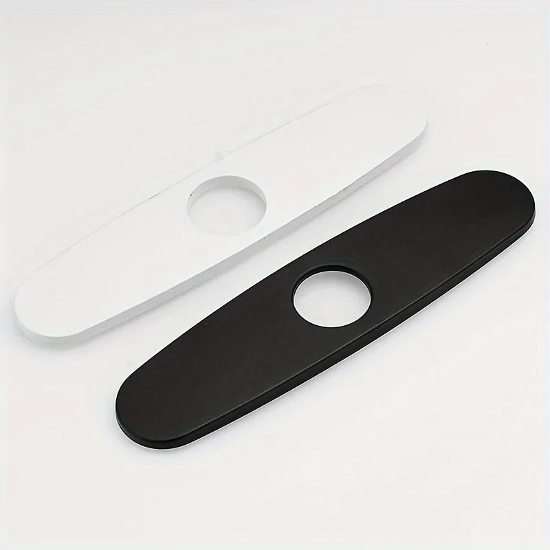 Faucet Bottom Cover Base Oval Stainless Steel Hole Cover Deck For Bathroom Or Kitchen Sink 1pc