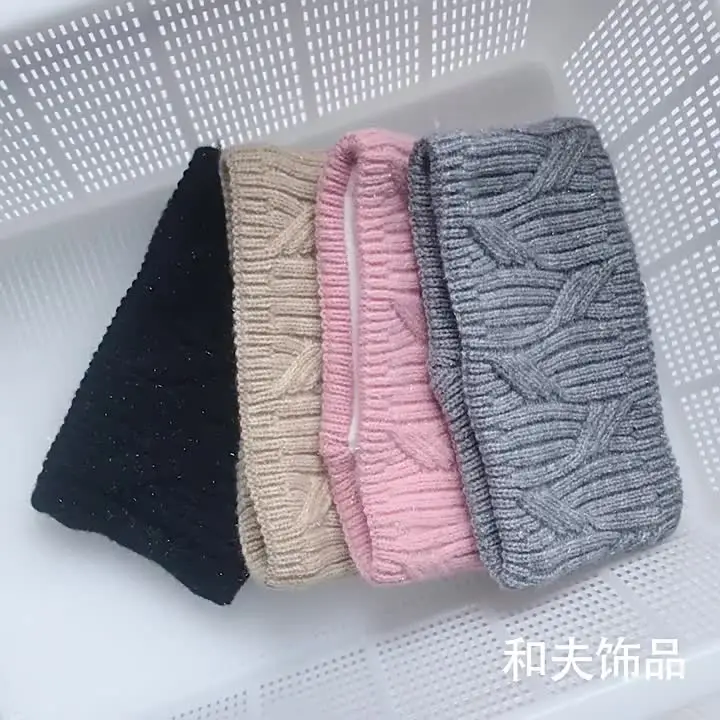 1 Pieza Set De Diadema De Invierno Para Mujer, De Punto Suave