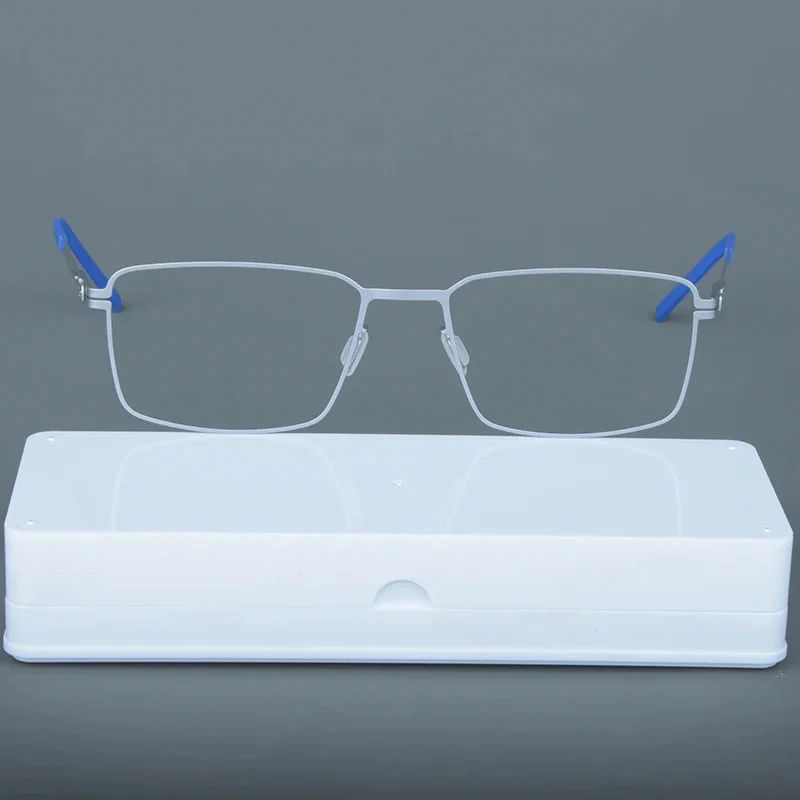 Deutschland Ultra-licht Männer Business Brille Rahmen Platz Schraubenlose Männliche Frauen Dünne Stahl Brillen Brillen Kleine Gesicht Brillen – Detail 19