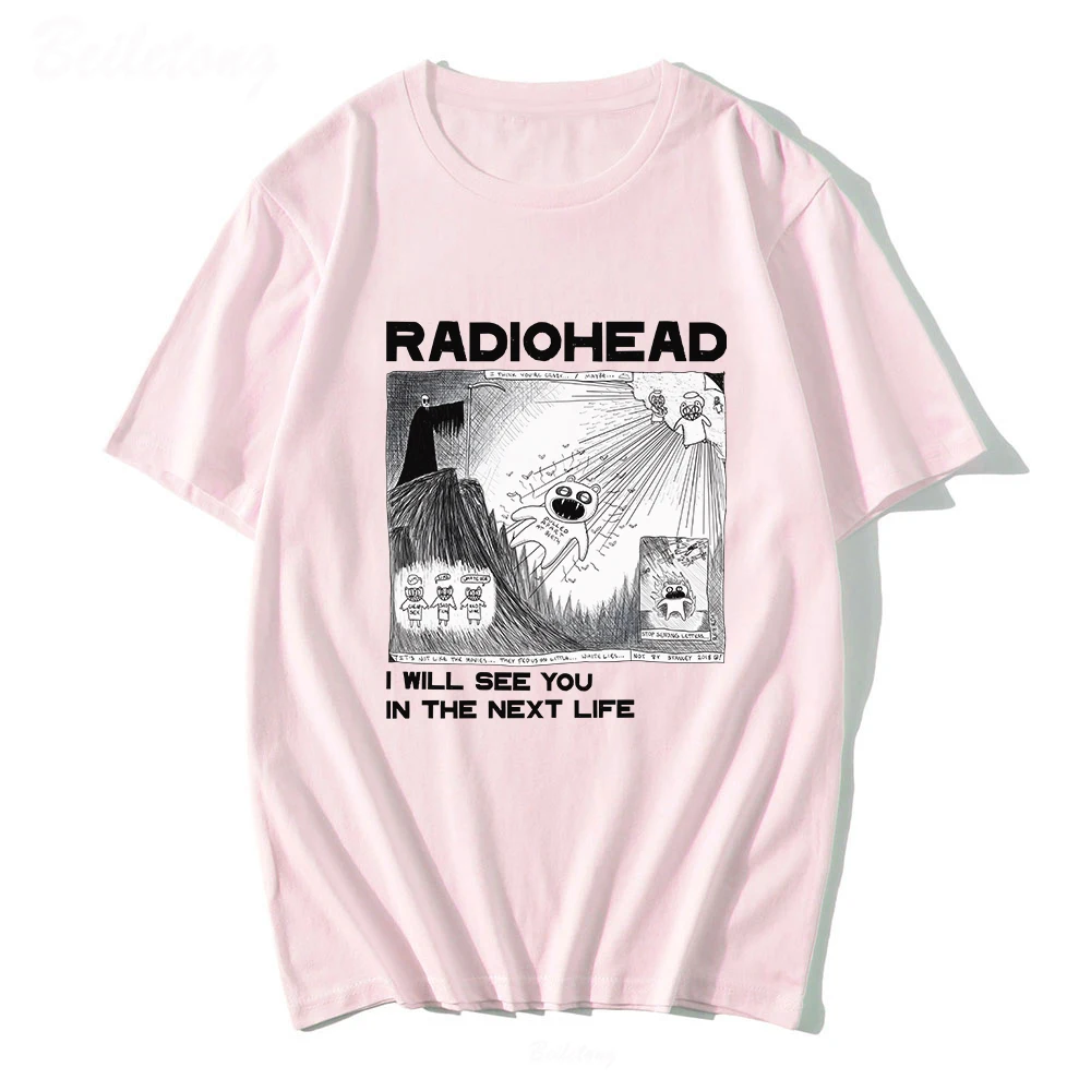 Radiohead T Shirt Rock Band Vintage Hip Hop I Will See You In The