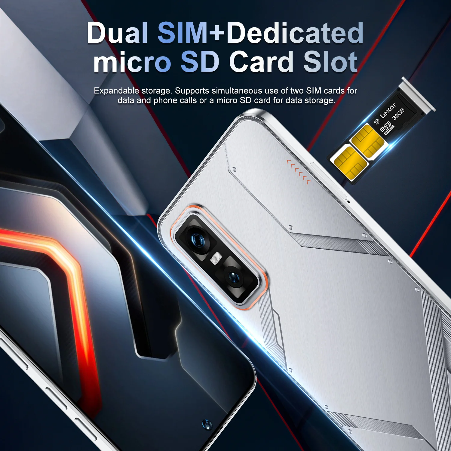 HOT 2025 New GT30 Pro 7.3HD Global Edition Original Smart Dual Card 7800mAh Battery Facial Recognition Function