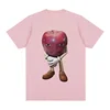Funny Me Asf Apple with Face Meme T Shirt Unisex Fashion High Quality T Shirts Men Retro Casual Short Sleeve T-shirt Tops 4