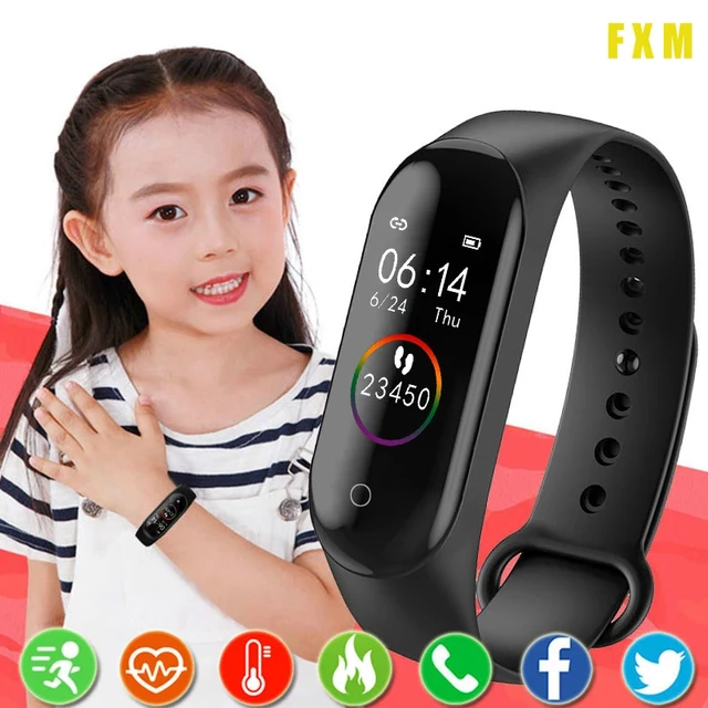 Montre intelligente étanche pour enfants, bracelet de sport pour enfants,  tracker d'activité pour filles et garçons - AliExpress