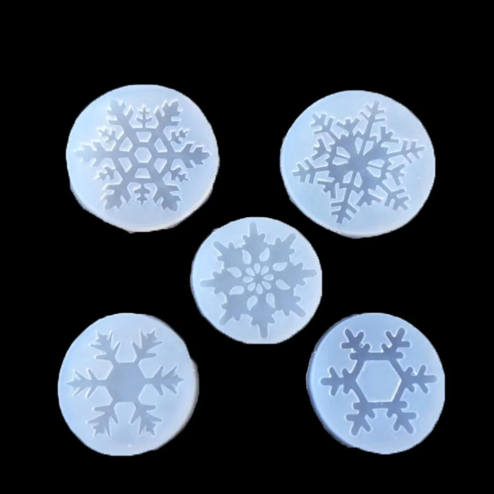 

Snowflake Molds Silicone Resin Making Diy Christmas Finederhandmade Craft Transparent Mould Gummy Moulds Jewelry Cookie Pendant