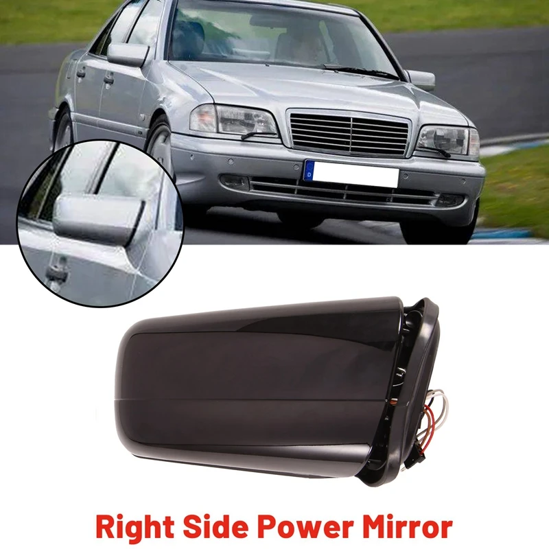 

1 Pair Auto Parts Car Kit Front Left+Right Side Power Mirror For Mercedes Benz C-Class 1994-2000