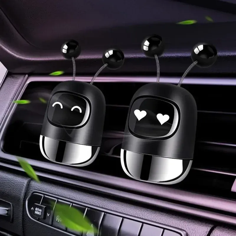 Car Vent Decoration Mini Air Vent Aromatherapy Creative Cute Robotic Air Vent Clips Fragrance Outlet Air Fresheners
