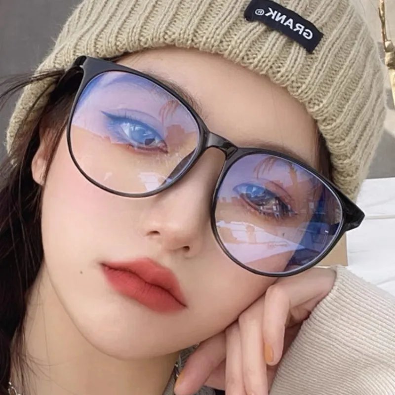 Anti Radiation Glasses Women Retro Round Frame Eyeglasses