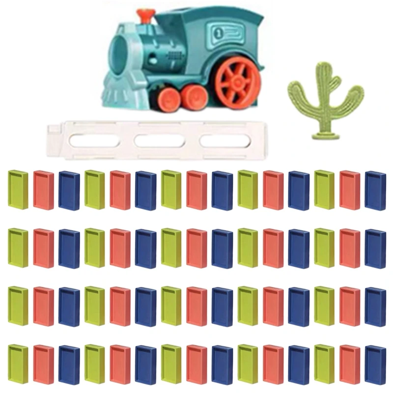 Train Electric Car Building Blocks Children's Automatic Laying Game Educational Toys Children DIY Toys Gift