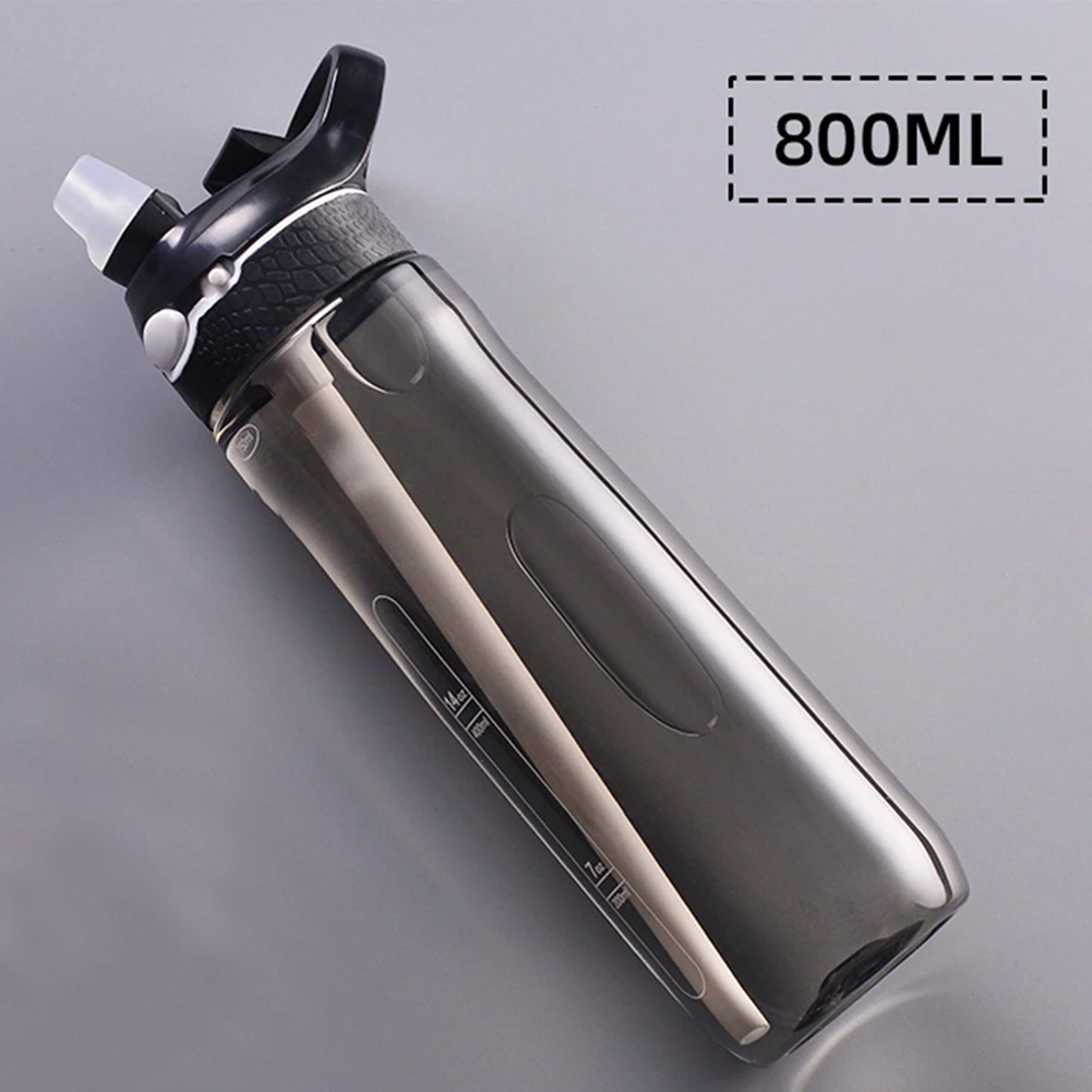 800ml Tritan Sports Water Bottle with Straw Outdoor Drink Bottle Large Capacity Travel Water Cup for Outdoor Fitness Gym