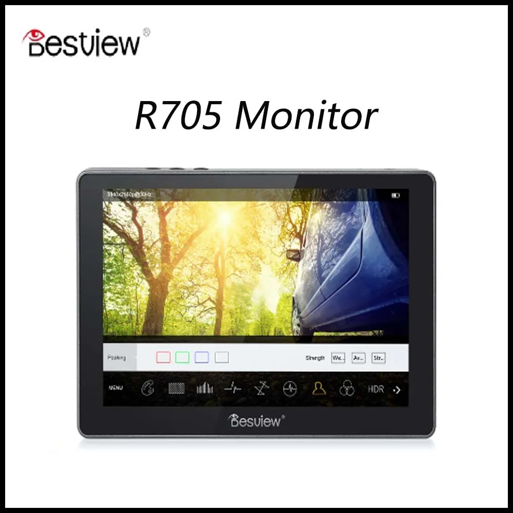 

Desview R705 Monitor 450Nits Touch Screen 1920x1200 4K HDMI-Compatible Input and Output 3D LUT For DSLR Camera