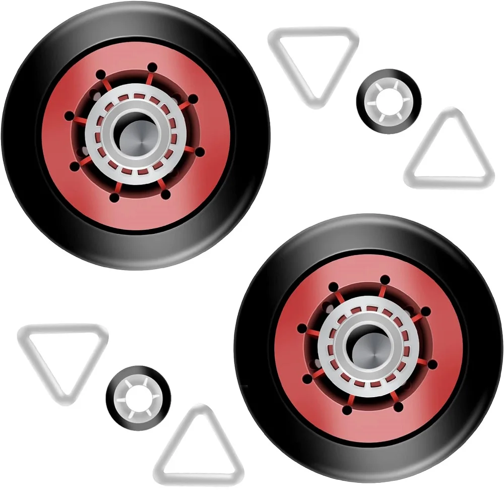 Rolo de Suporte de Tambor Secador para Whirlpool Secador Kenmore Whirlpool 8536973 W10314171 W10314173 Wpw10314173 Ps11752609 Pacotes 8536974