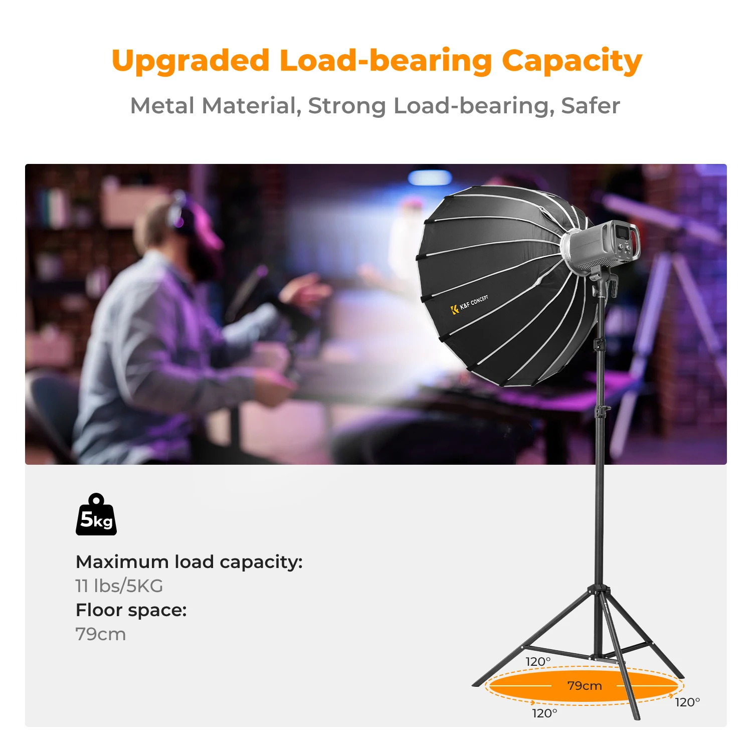78.8in/2m Extendable Light Stand Photography Photo Video Tripod Stand for Camera Softbox with 1/4" Screw Storage Bag Light stand, photographic light stand, photo tripod
