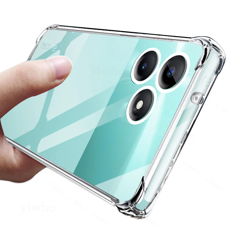 Shockproof Clear Silicone Phone Case with Camera Protection