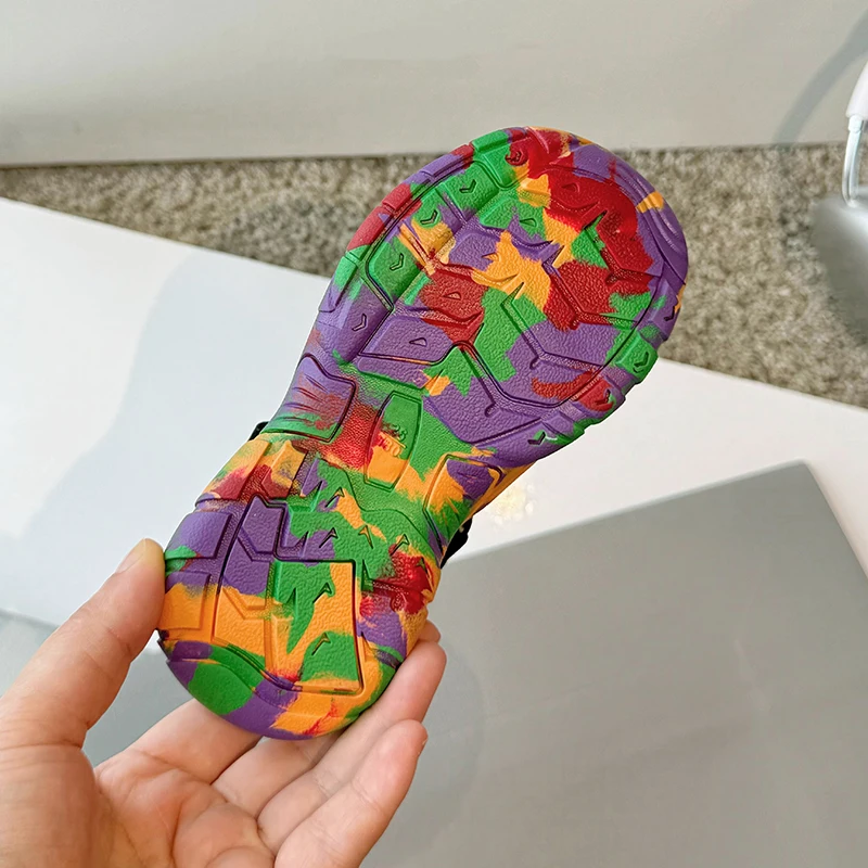 Summer Children Sports Sandals Baby Anti-kick Cool Sandals Boys Handsome Camouflage Creek Tracing Shoes Girls Buckle