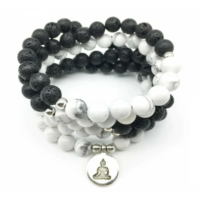 

Ожерелье с бусинами диаметром 8 мм, модель 108, регулируемое очаровательное офисное ожерелье, модный трендовый Классический повседневный мужской браслет