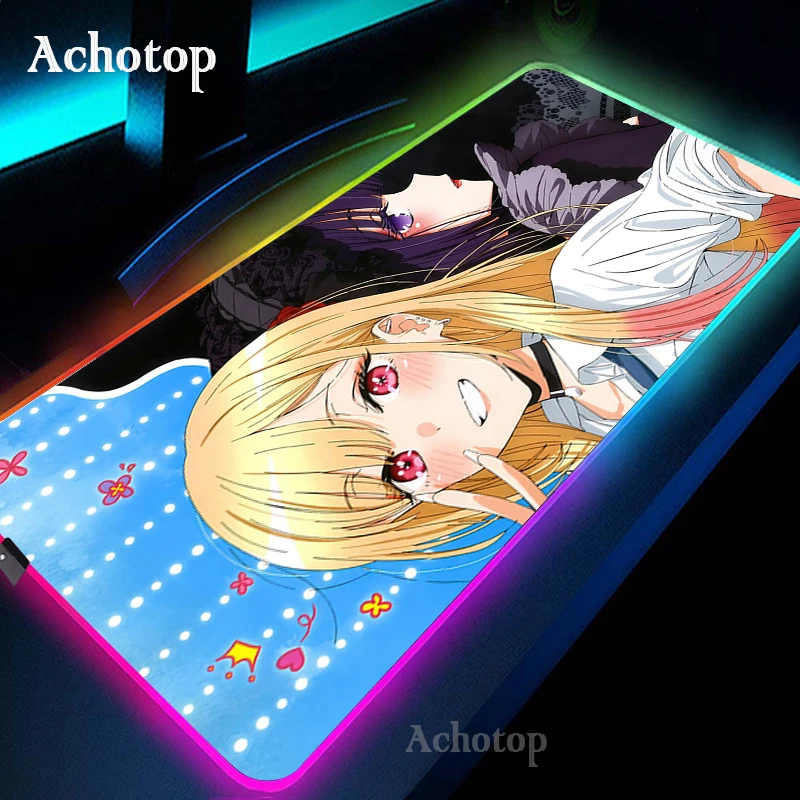 Мой наряд дорогой коврик RGB для мышек с аниме большой размер XXL игровые аксессуары