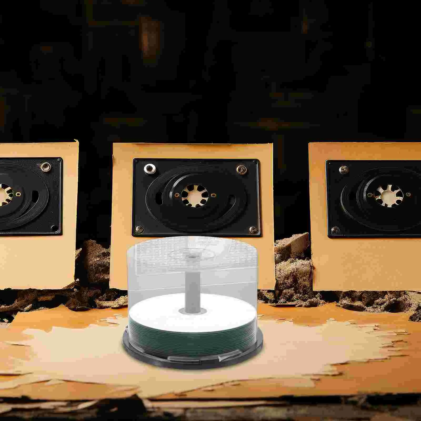 

2 pcs Plastic DVD Storage Holder Empty DVD Storage Bucket CD Storage Containers