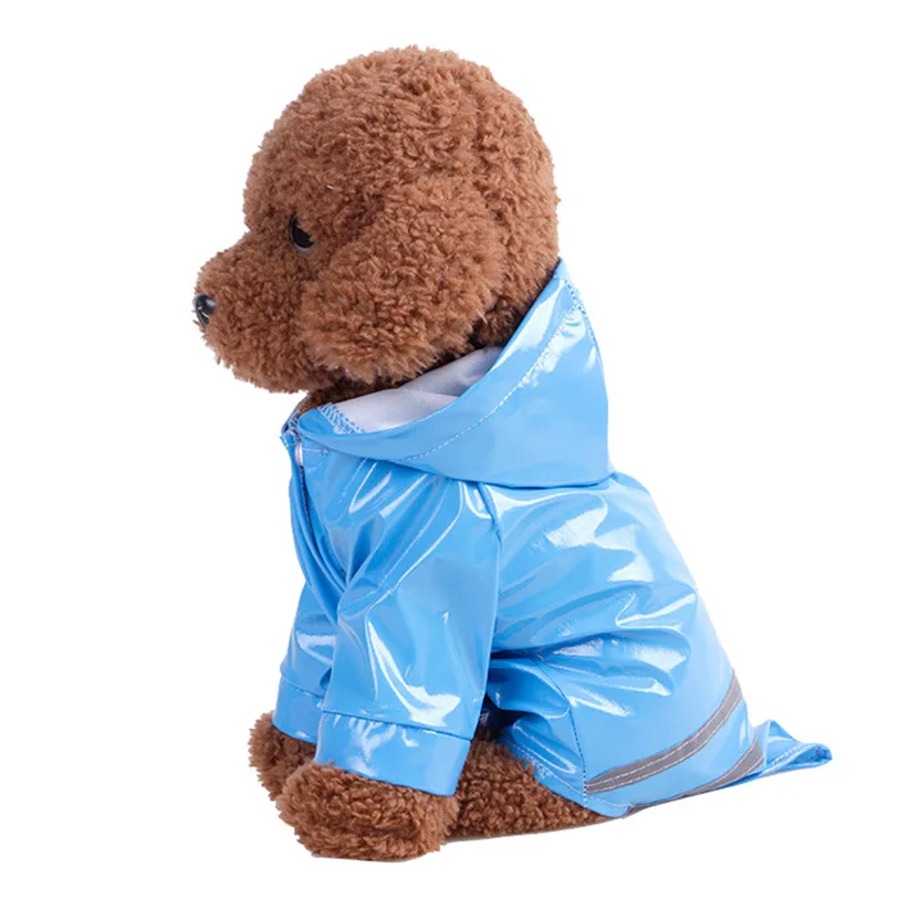 Summer Outdoor Puppy Pet Rain Coat S-XL Hoody Waterproof Jackets PU Raincoat for Dogs Cats Apparel Clothes Wholesale - Image 5