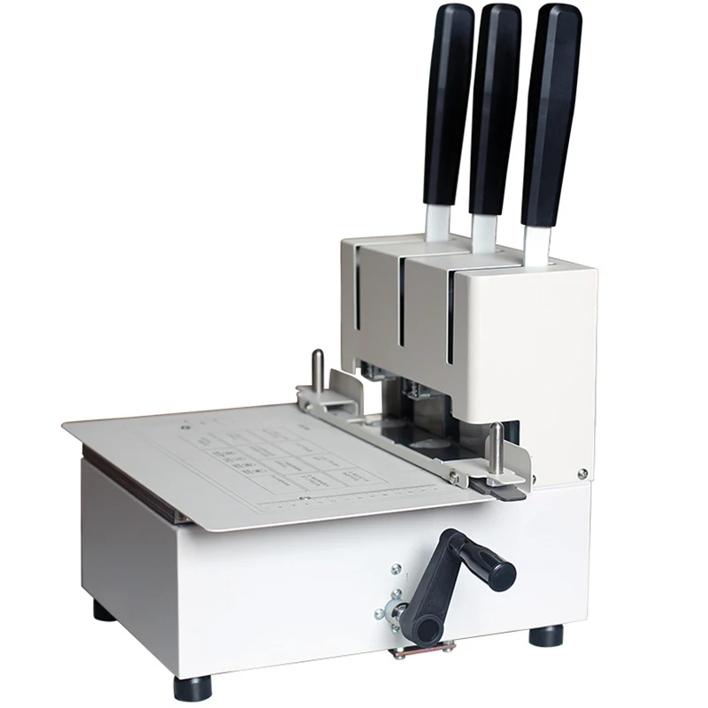 DC-5300 수동 3 홀 와이어 바인딩 기계 파일, 재무 문서 파일, 스레딩 및 펀칭 바인딩 기계