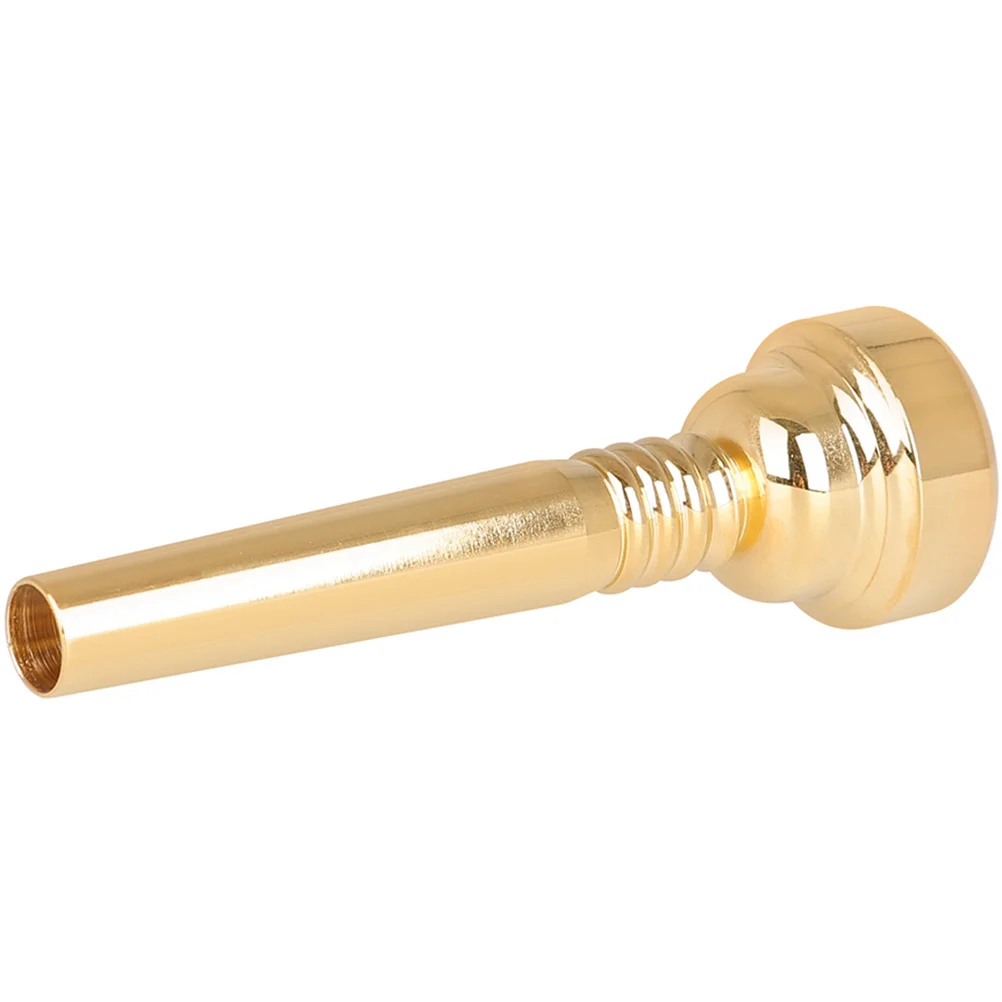 Small Metal Gold Plated Trumpet Mouthpiece For Adult Beginner Music Instrument Brass Musical Small Size Mouthpiece Durable Safe
