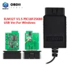 ELM327 USB V1.5 USB PIC18F25K80 ELM 327 V 1 5 Car Diagnostic Tool For PC Windows OBD2 USB Auto Tools OBD 2 Scanner Code Reader 1