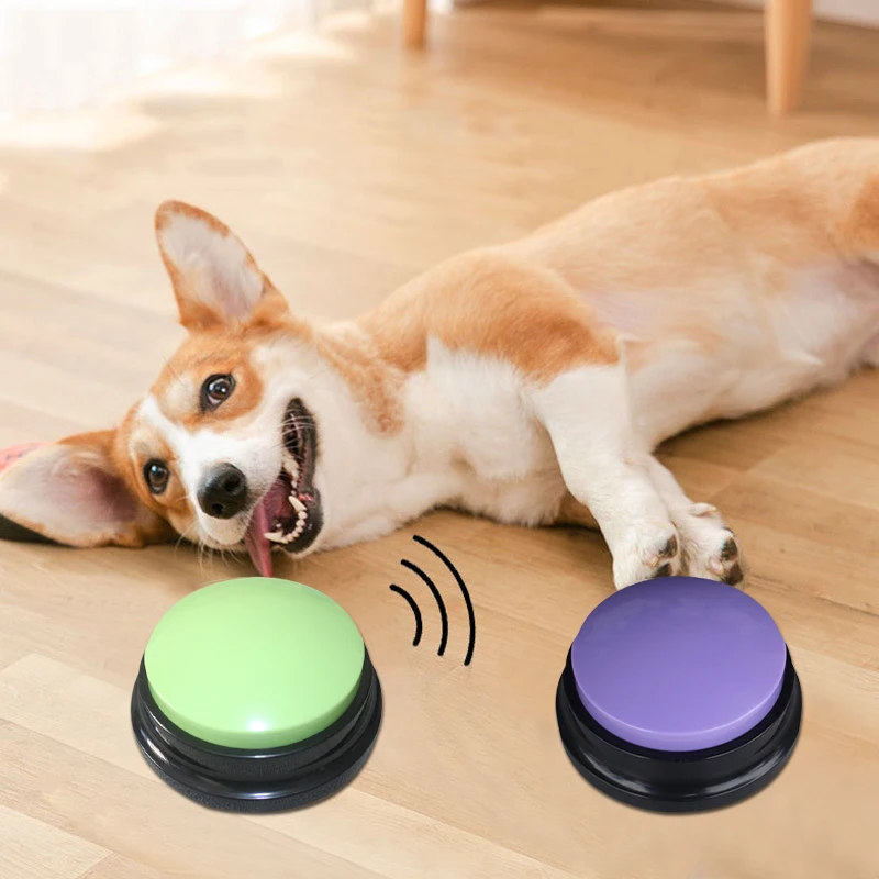 Pet Training Button Pet Sound Box Voice Recorder Talking Toy for Dog Communication Training Tool Speaking Buttons Dog Training