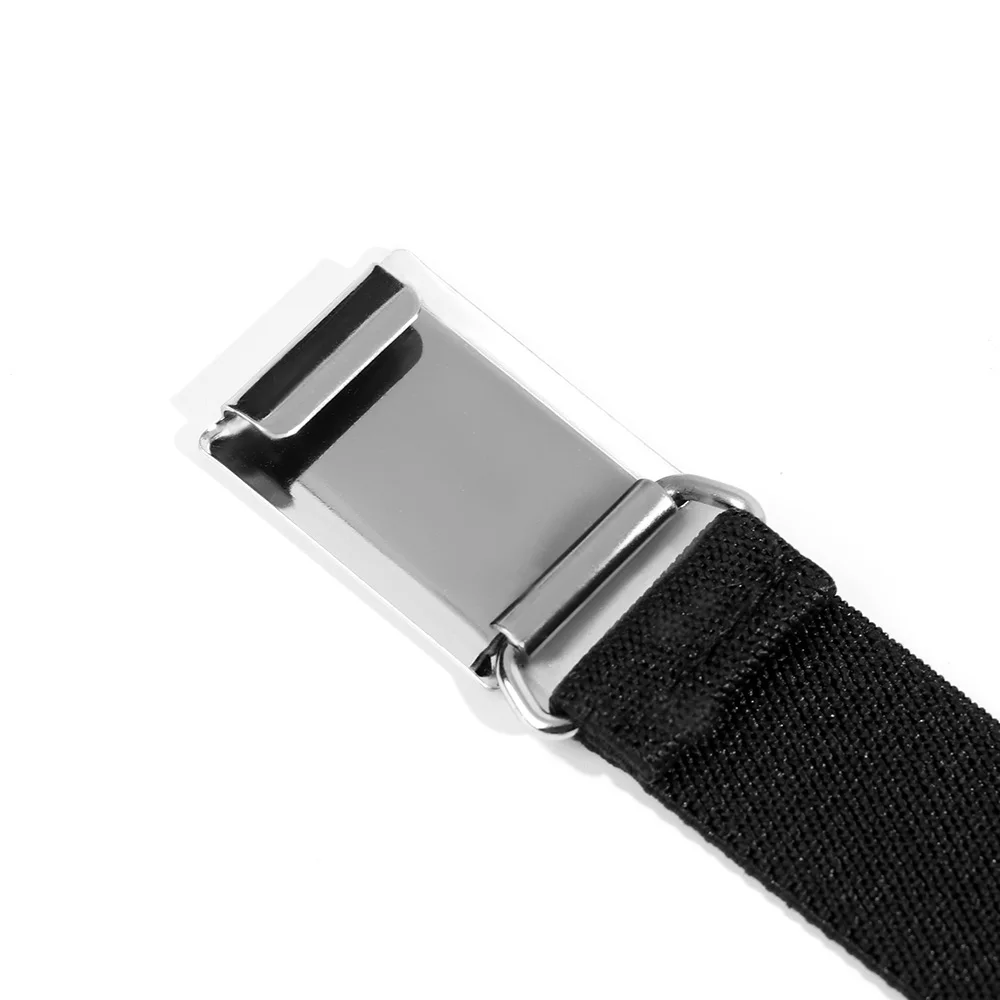 Adjustable Elastic Canvas Waistband Stretch Waist Belt With Buckle Kids Elastic Belts Girl