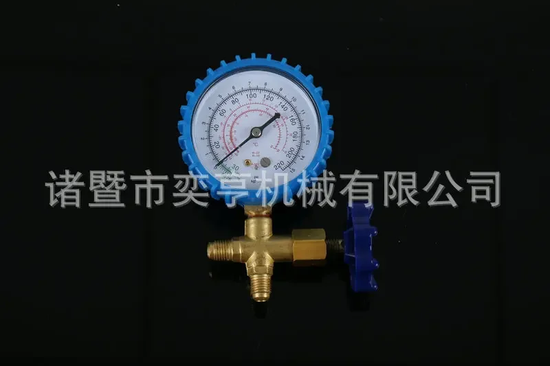 CT-466 High Low Pressure Single Gauge Valve with Snow Refrigerant Refrigerant Pressure Gauge Air Conditioning Filling Equipment