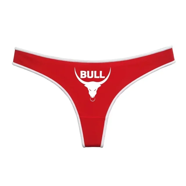 Hot Panties BULL Thong for Women Sexy G-String Female Underpant New Fashion Lovely Cotton Underwear Soft Lingerie 8