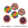100 Pcs Wood Button Scrapbooking DIY Crafting Knitting Round Button Ornament Shirt Jeans Useful Wooden Fastener 25mm 6