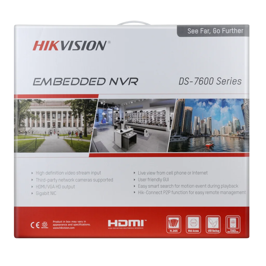 Hikvision PoE 8K NVR 8CH DS-7608NI-M2/8P 16CH DS-7616NI-M2/16P 8/16 POE Port HDMI/VGA Independent Output Network Video Recorder network video recorder