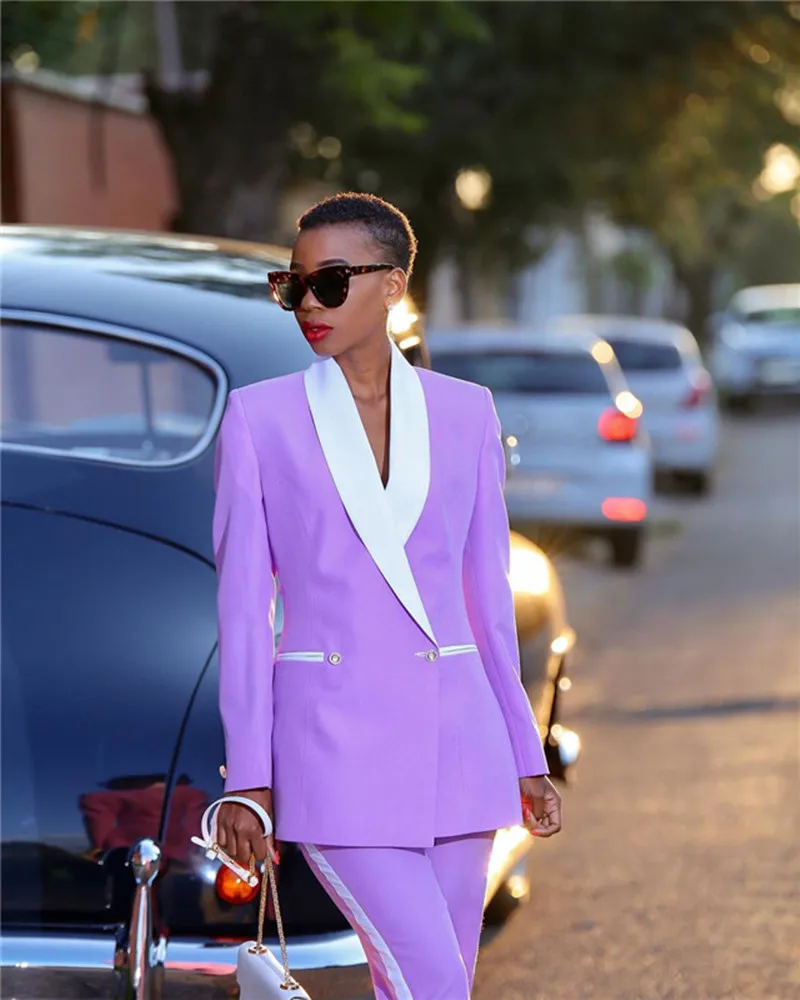 Women's Business and Leisure 2-piece Set with Lapel, Formal Banquet, Ball, Office Commuter Dress (jacket+pants)