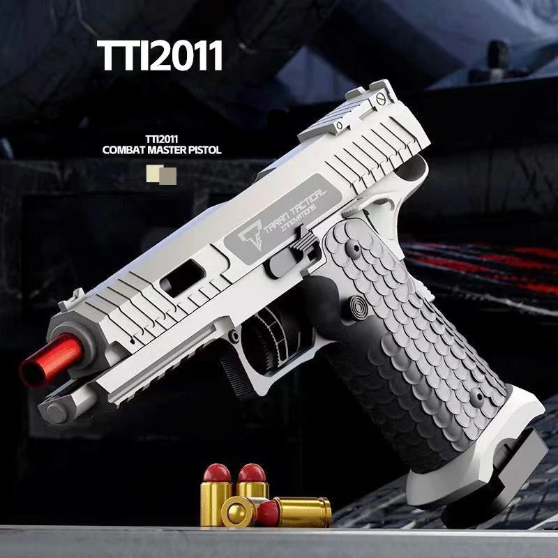 Mechanical Burst USP 2011 Pistol Shell Ejection Empty Hanging Decompression Gun Continuous Soft Bullet Launcher Toy Gun 6
