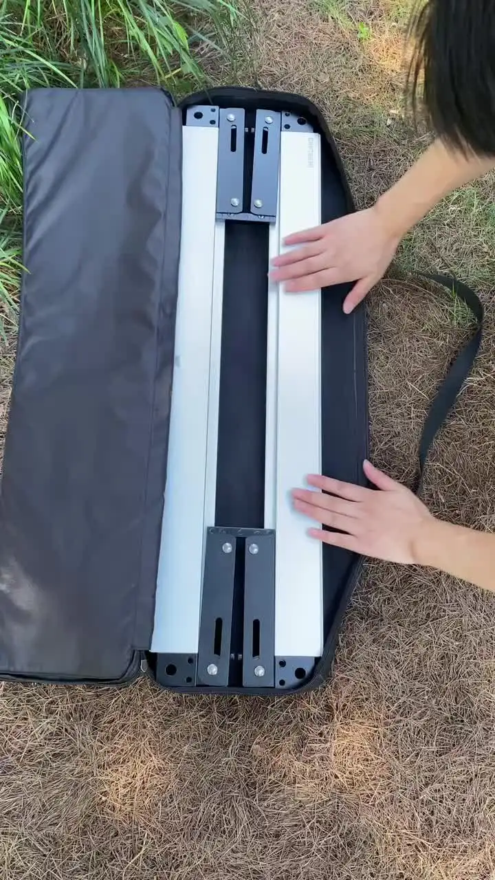 IGTテーブル折りたたみフレーム、アルミニウム合金、シルバー軽量