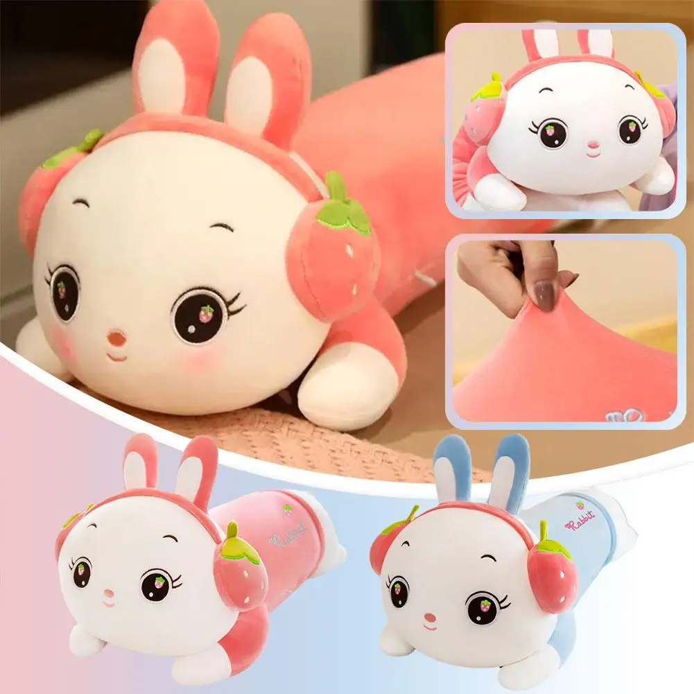 

60cm Cute Bunny Plush Toy Office Lunch Sleeping Pillow Babies Bunny Companion Cute Children's Doll Sleeping Gift Birthday R9T5