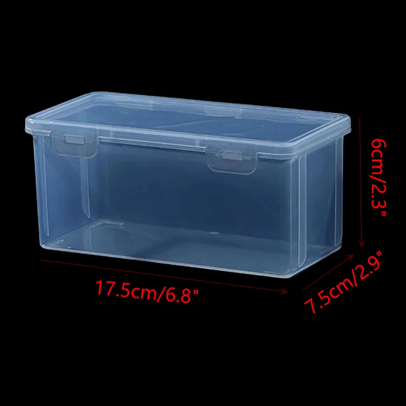 Plastic Card Storage Box Household Transparent Poker Case Large Capacity