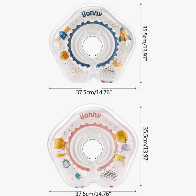 Q81A Inflatable Infant Neck Float Swim Neck Ring Tube 0-8months Baby Safety Swimming Circle for Swimming Pool 6