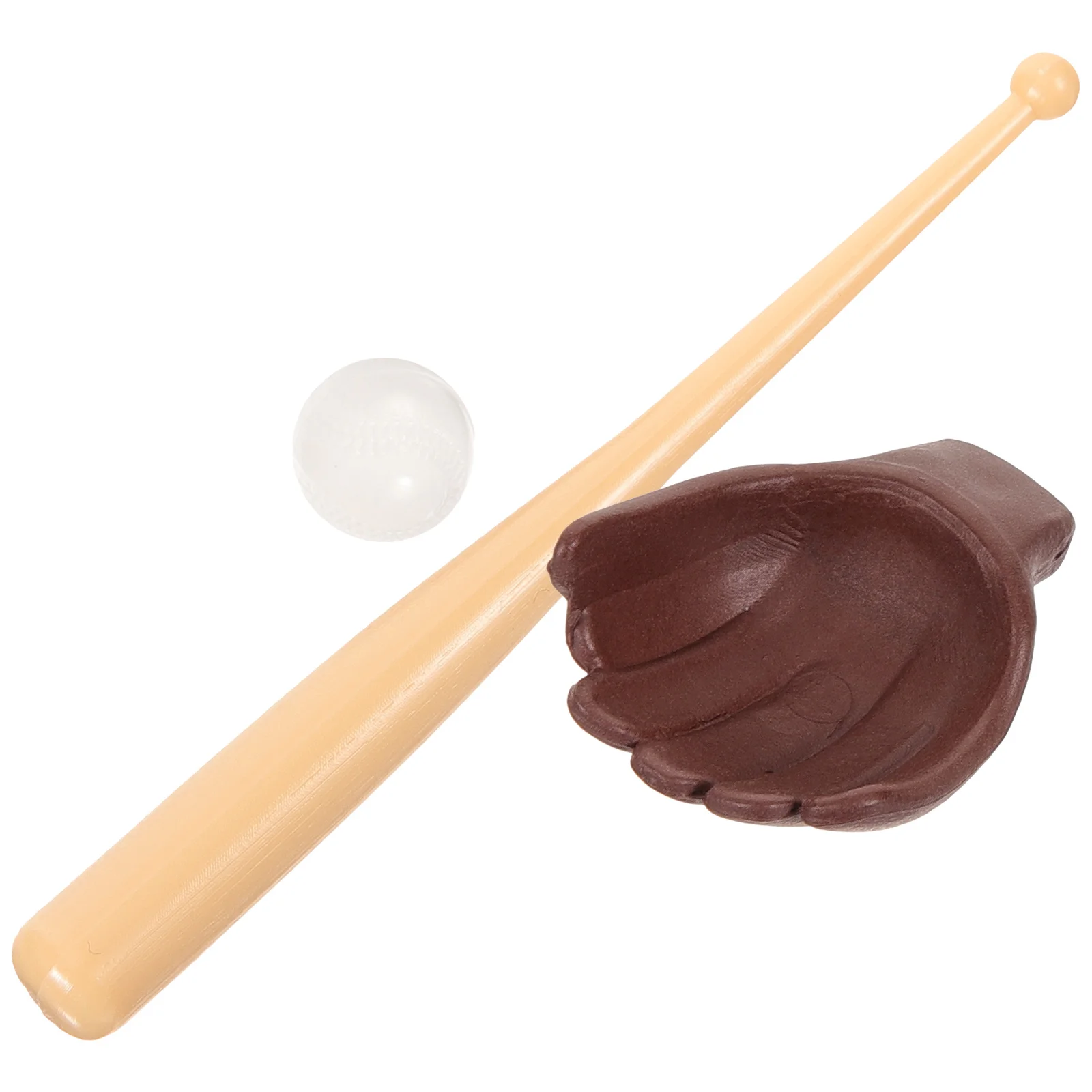 

1 Set Miniature Baseball Bats Gloves Ball Kit Decorative Simulation Sports Tiny House Accessories