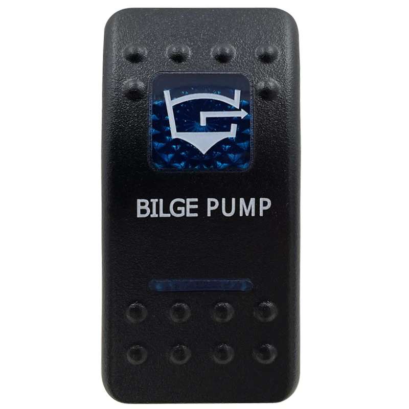 Blue LED Rocker Switch Button - Enhanced Interior Lights & Camper Accessories