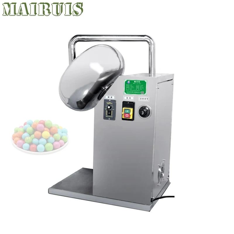 

Commercial Chocolate Sugar Coating Polishing Machine 1000W Food Wrapping Chaff Rolling Drying Machines