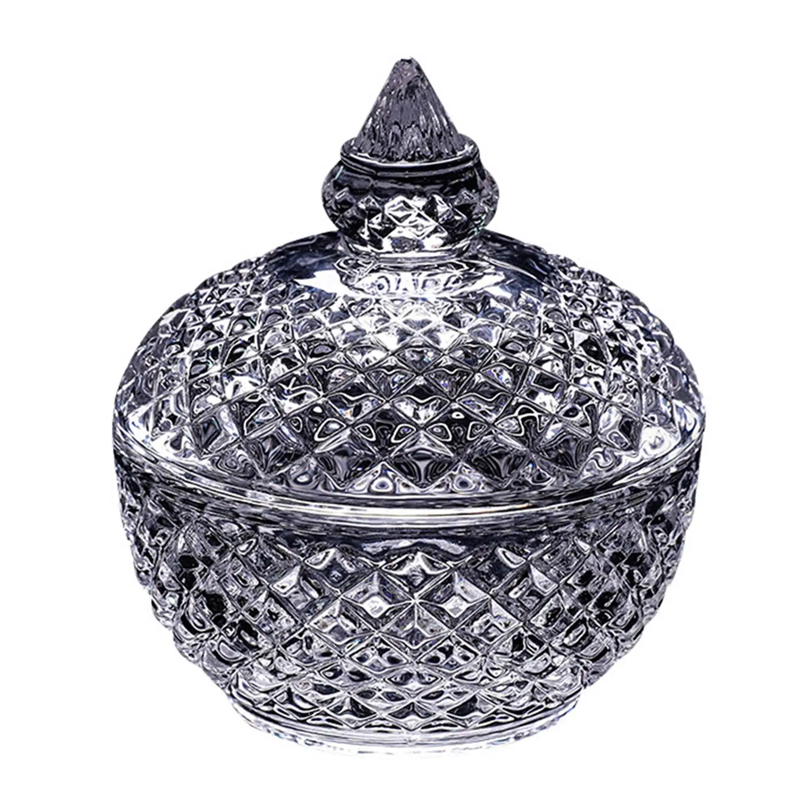 Glass Storage Jar Decorative Candy Bowl for Dried Fruit Candy Buffet Bar 2