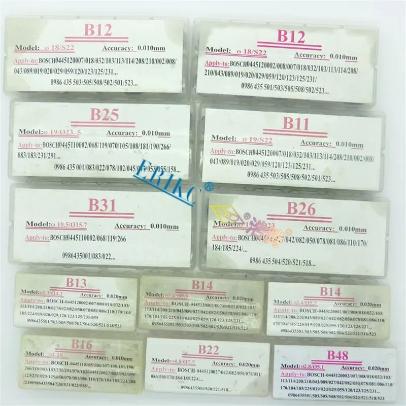Injector Washer Shims Common Rail Injector Adjust Shims B11 B12 B13 B14 B16 B22 B25 B26 B31 B37 B48 B21 B23 B24 B27 Adjusting Washers Shims Gasket