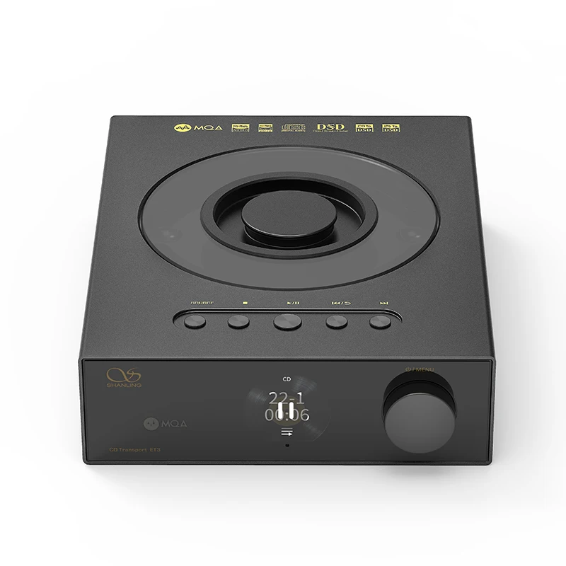 SHANLING ET3 HIFI CD Transport Player Wireless WiFi Streaming Hi-Res Audio Full-Featured Digital Turntable Bluetooth 5.0 PCM768